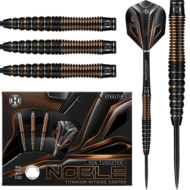 Harrows Noble Darts – Steel Tip – Rich Gold 21g