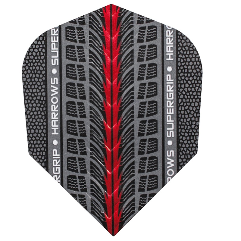 Harrows Supergrip Red100 Micron dart Flights 1704 Red 1704
