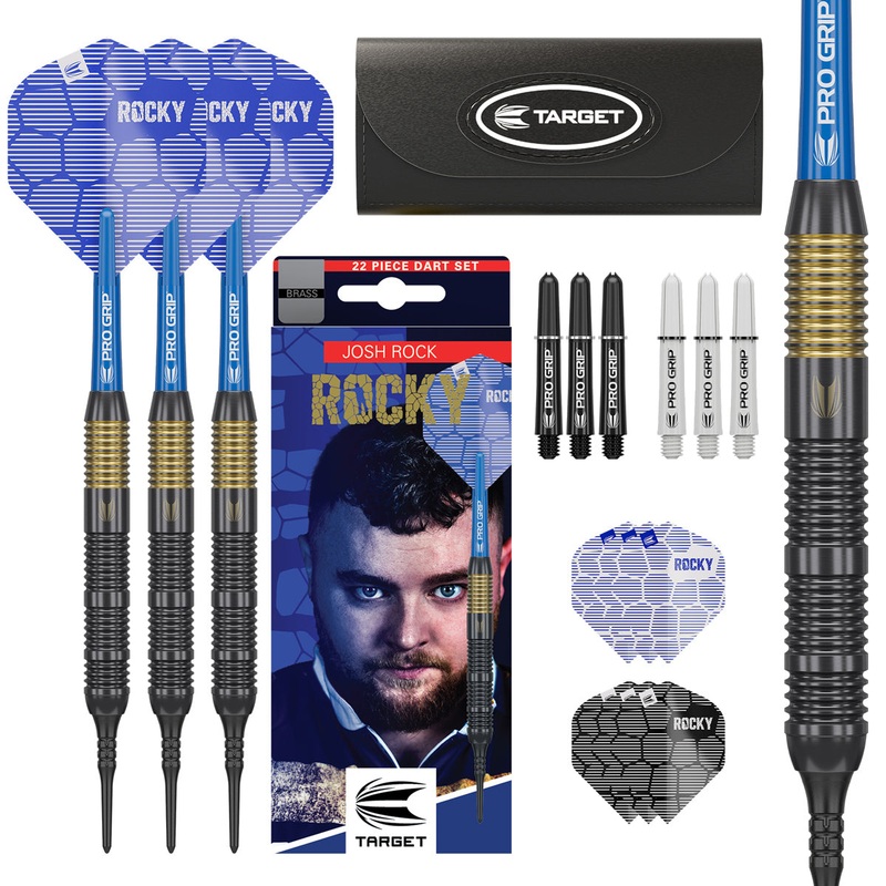 Josh Rock Brass Soft Tip Darts by Target 18 Gram