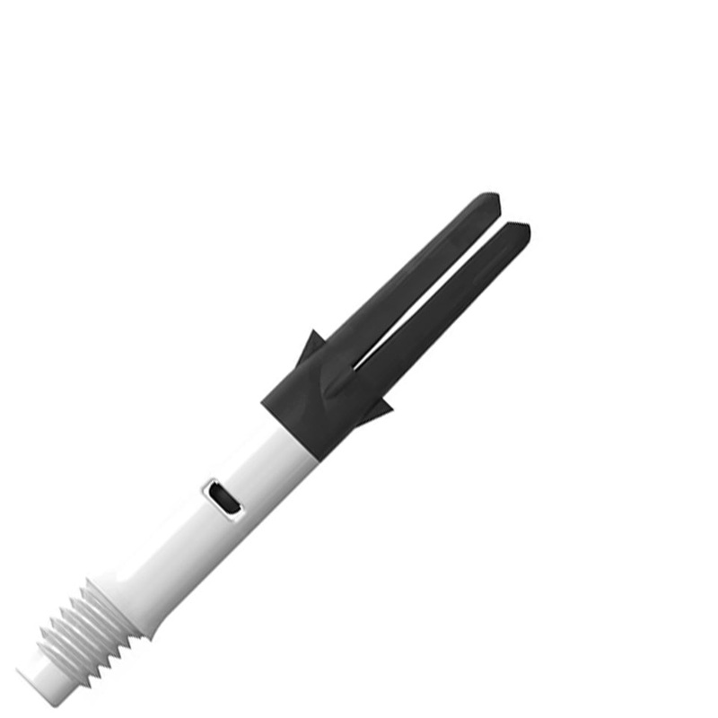 L-Style L-Shaft Carbon Silent Straight Spinning Dart Shafts – 190 Short White