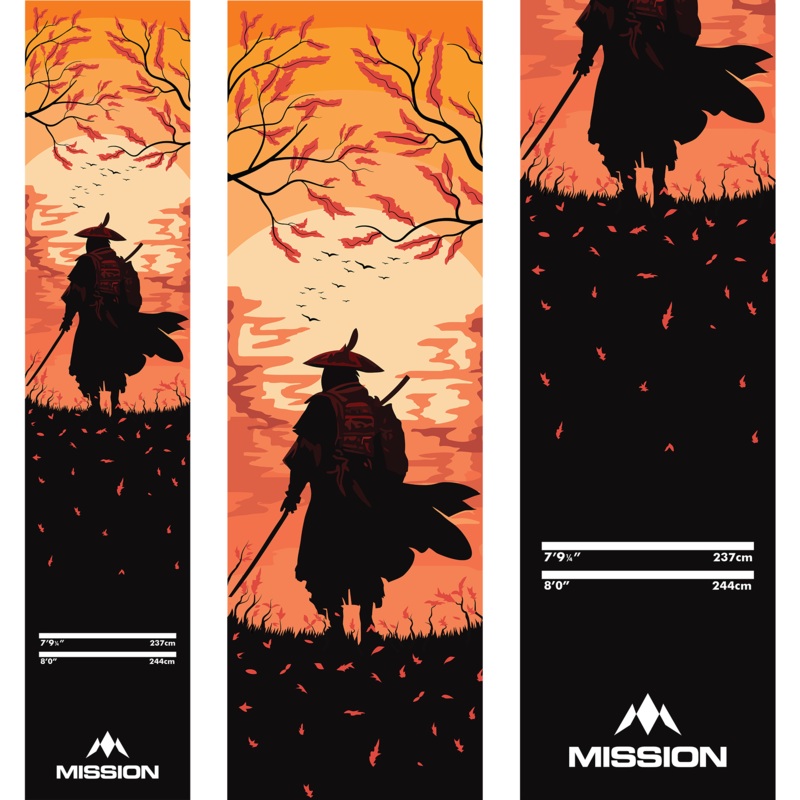 Mission Carpet Darts Mat – Non Slip Back – 290cm x 60cm – Ronin