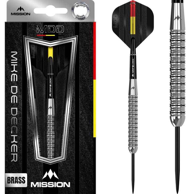 Mission Mike De Decker Darts – Steel Tip – Brass – Tungsten Look – 20g