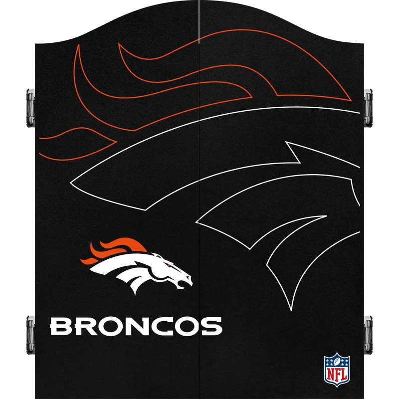 NFL – Dartboard Cabinet – Official Licensed – Denver Broncos