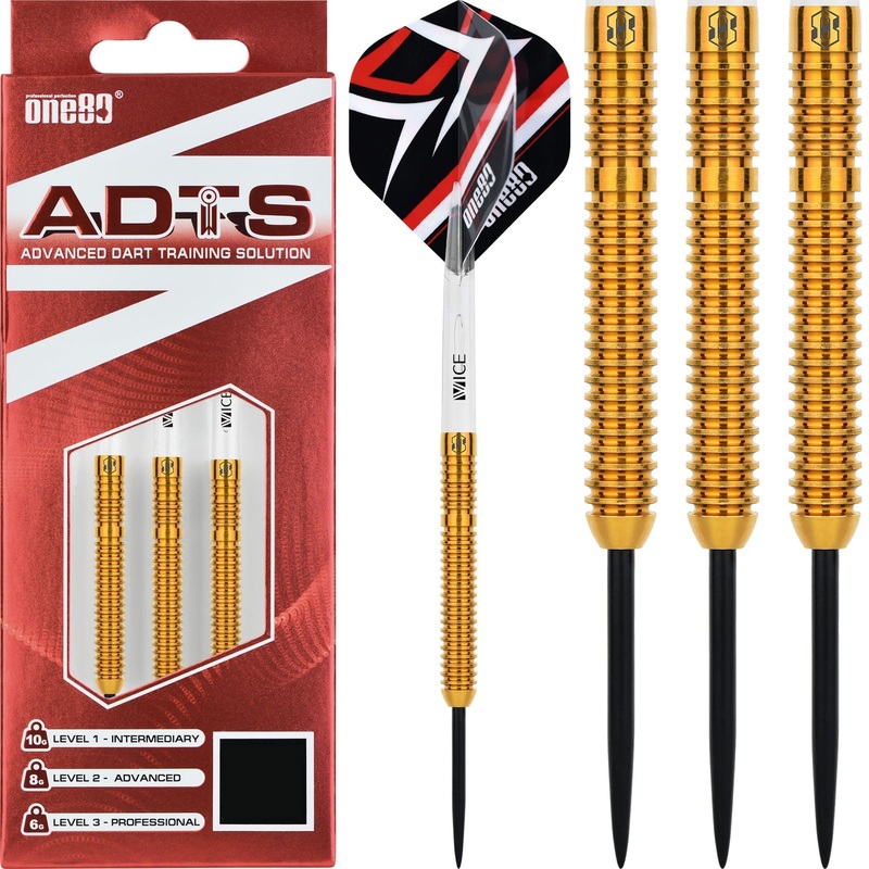 One80 ADTS Darts – Steel Tip Brass – Ultra Lightweight 10g