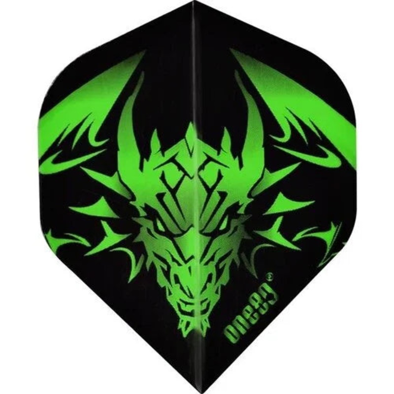 One80 Jim Williams Dragon Green Dart Flights Standard 100 Micron Poly