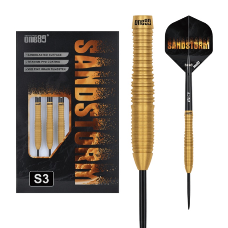 One80 Sandstorm 03 25 gram 90% Tungsten Steel Tip Dart Set