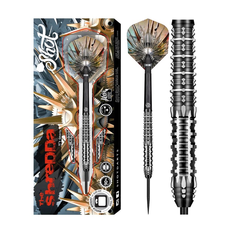 Shot Gnarly Shredda 90% Tungsten Steel Tip Darts 23 GRAM