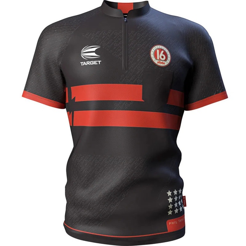 Target Darts Adult Coolplay Collarless Phil Taylor Shirt XSmall