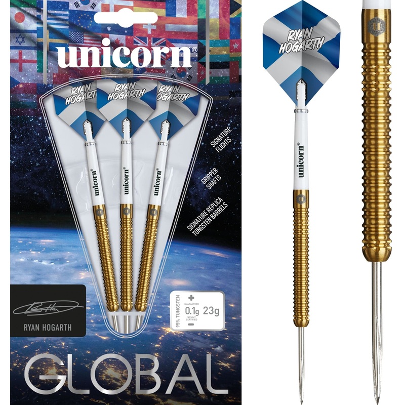 Unicorn Global Darts – Steel Tip – 90% Tungsten – Ryan Hogarth – 23g
