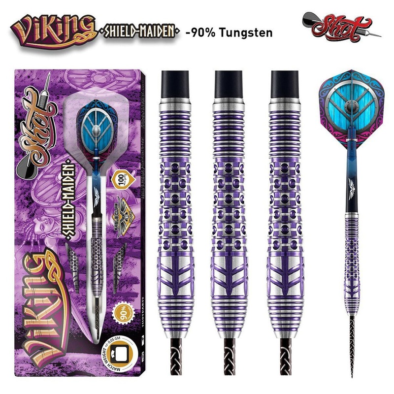 Viking Shield Maiden 90% Tungsten Steel Tip Darts by Shot 23 Gram