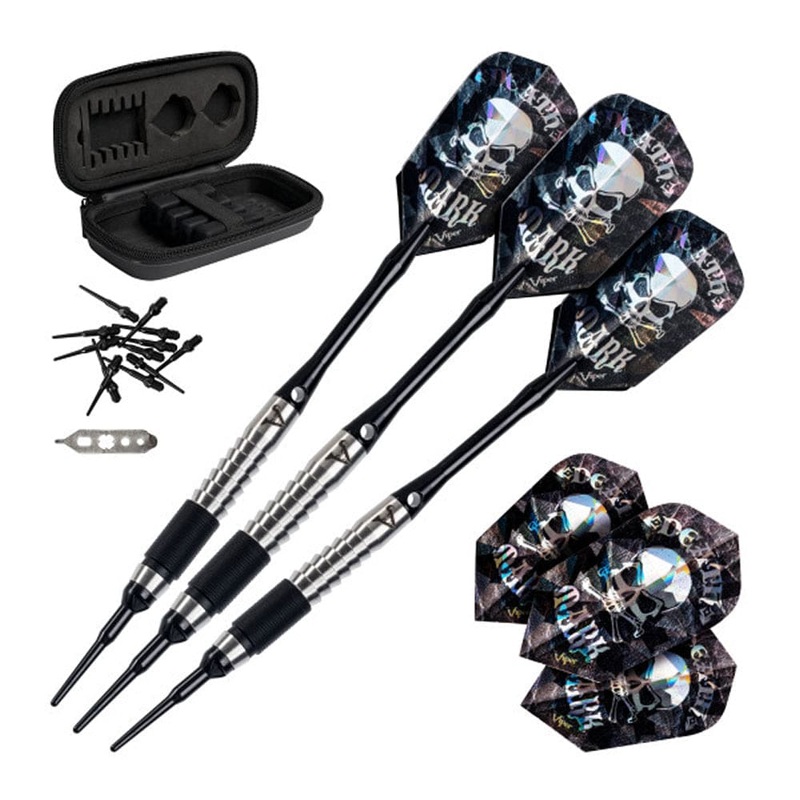 Viper Desperado Darts – Soft Tip – 80% – inc Extras – D2 – Micro Grip – Black 18g