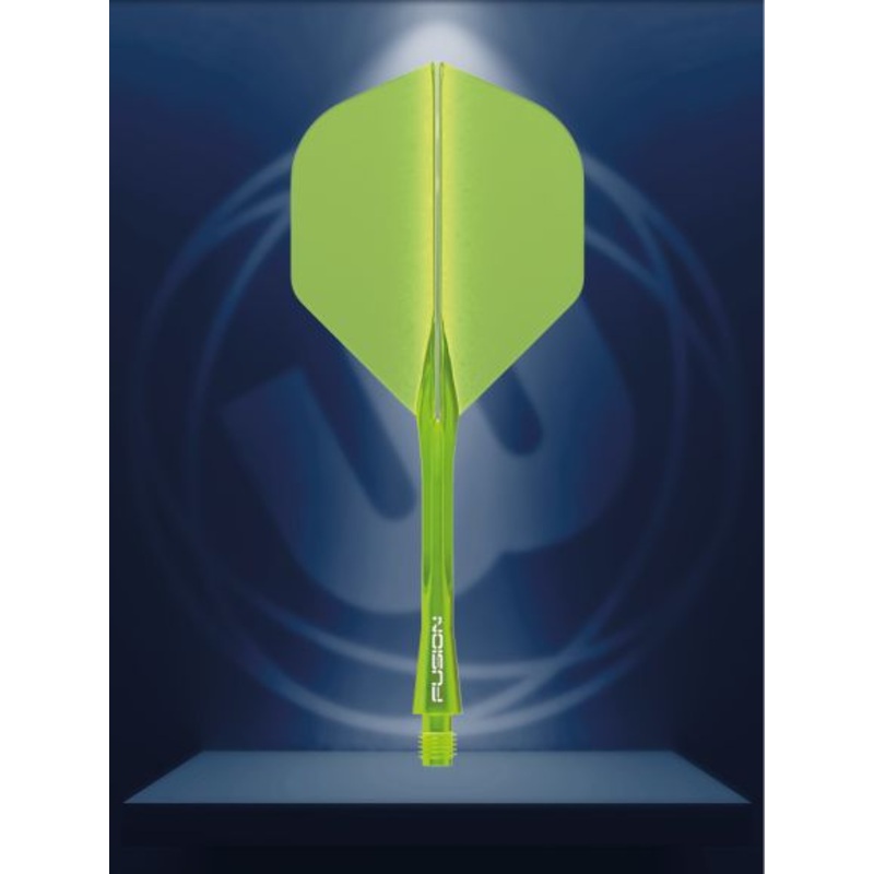Winmau Fusion Integrated Flight & Shaft Solid Fluorescent Yellow Medium Fluorescent Yellow Medium (34mm in length excluding thread) Polycarbonate