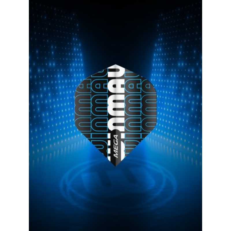 Winmau Mega Standard Winmau Logo – Black & Blue Standard 75 Micron Poly metronic