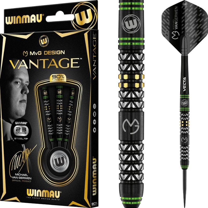 Winmau – MvG Vantage Darts – Steel Tip – 90% Tungsten – 22g 23g 24g 22 grams