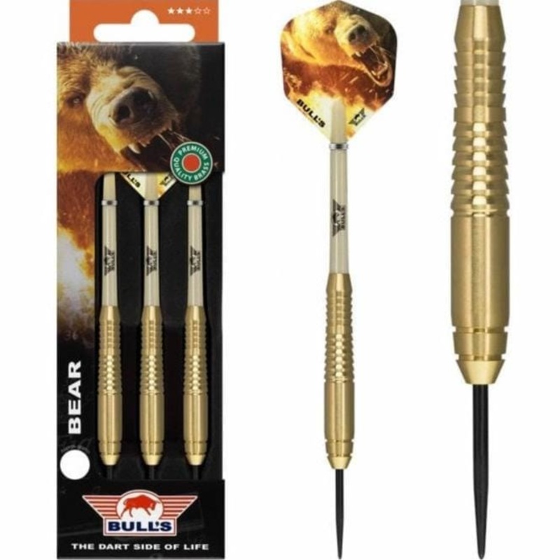 Bulls Bear Darts – Steel Tip Brass – Rear Razor Grip – 21g 21g