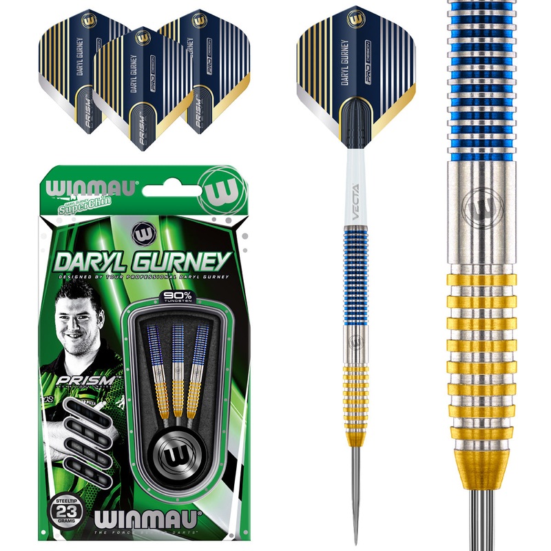 Daryl Gurney SC 1.0 Series 90% Tungsten Steel Tip Darts by Winmau 23 Gram