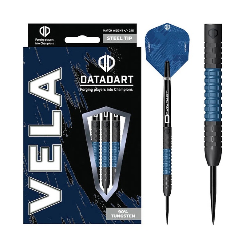 DataDart Vela 90% Tungsten Steel Tip Darts 22 GRAM