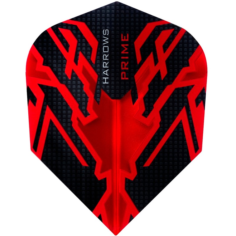 Harrows Prime Strix Red / Black Darts Flights