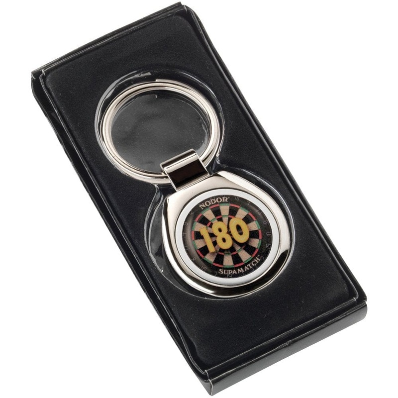 Metal Keyring – Deluxe 180 Keyring in Box – 180 on Dartboard