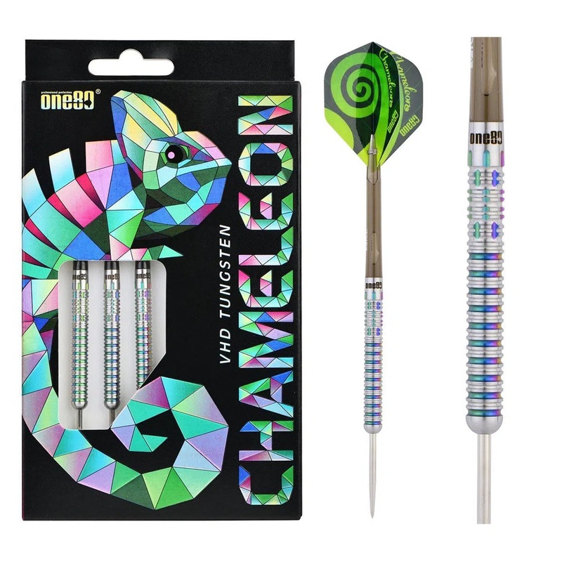One80 Chameleon Allira 90% Tungsten Steel Tip Darts 22 GRAM