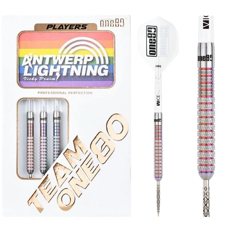 One80 Vicky Pruims 90% Tungsten Steel Tip Darts 23 GRAM