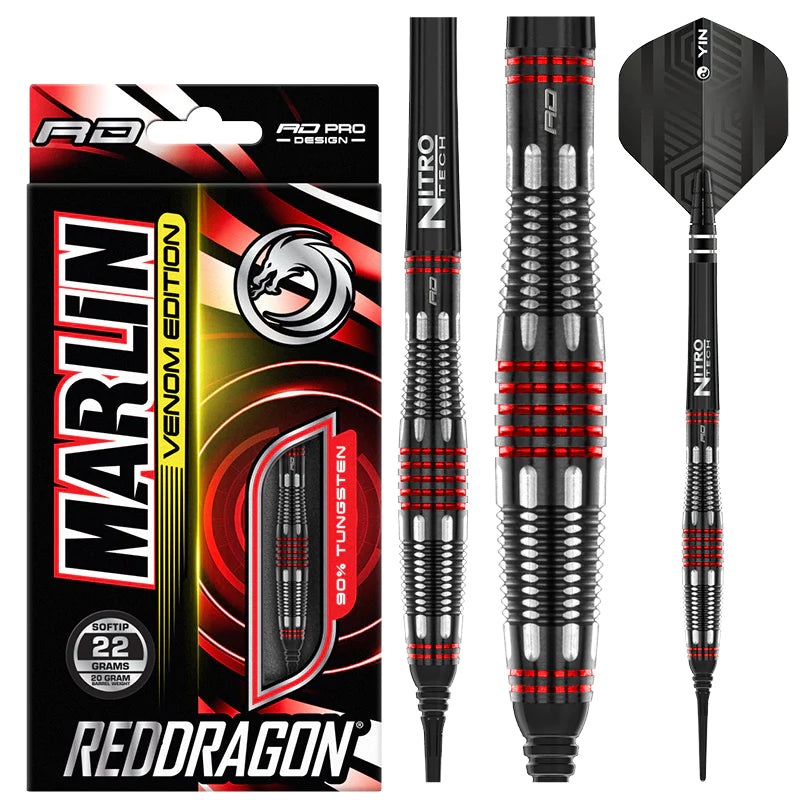 Red Dragon Marlin Venom 20 gram barrel/22 gram full 90% Tungsten Soft Tip