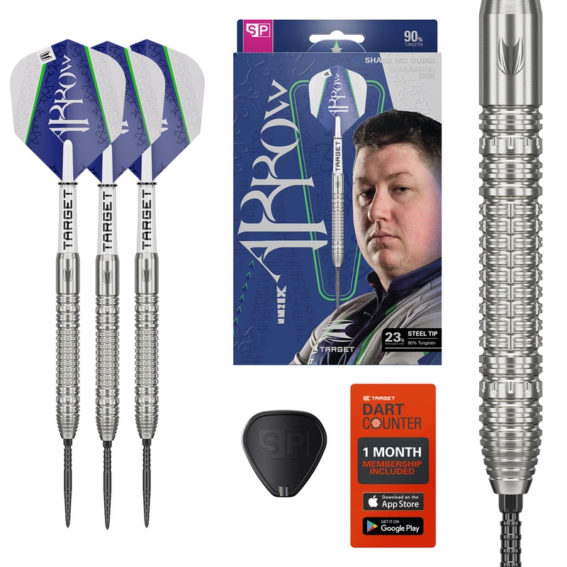 Shane McGuirk 90% Tungsten SP Steel Tip Darts by Target 23 Gram
