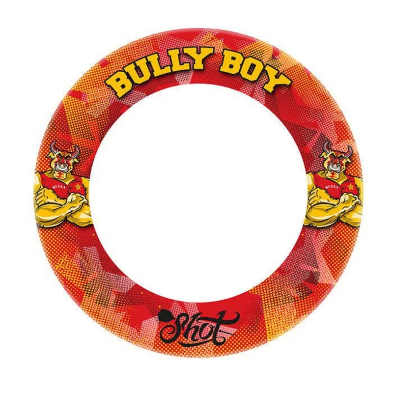 Shot Michael Smith Bully Boy 1 Piece Dartboard Surround – Red