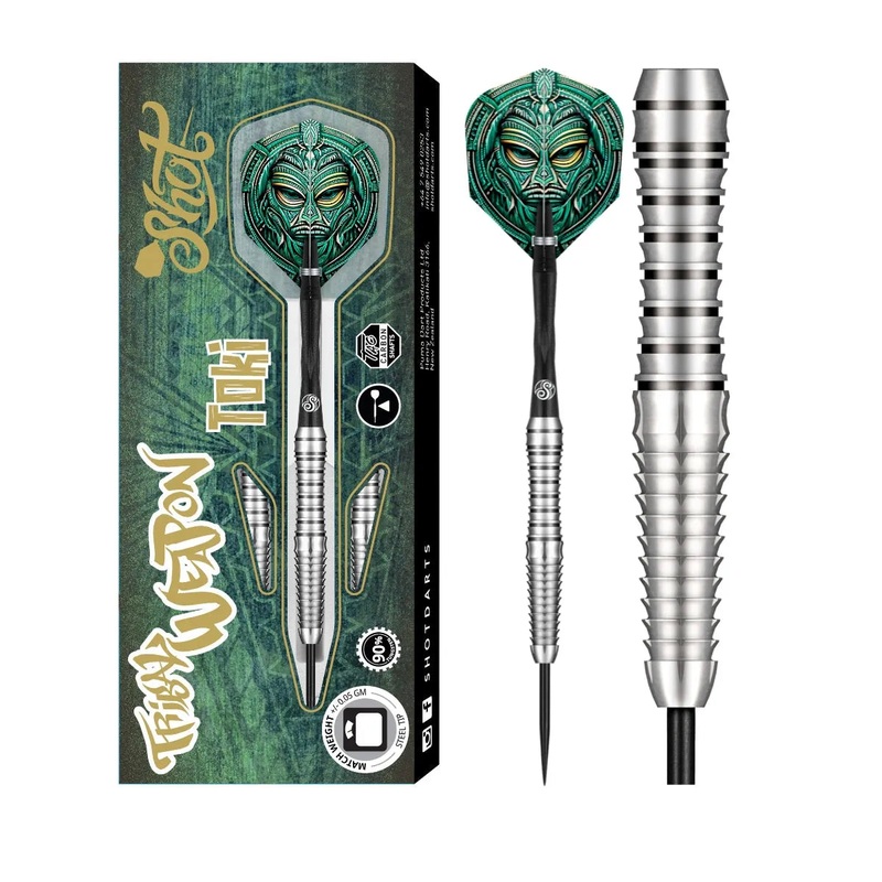 Shot Warrior Toki 90% Tungsten Steel Tip Darts 23 GRAM