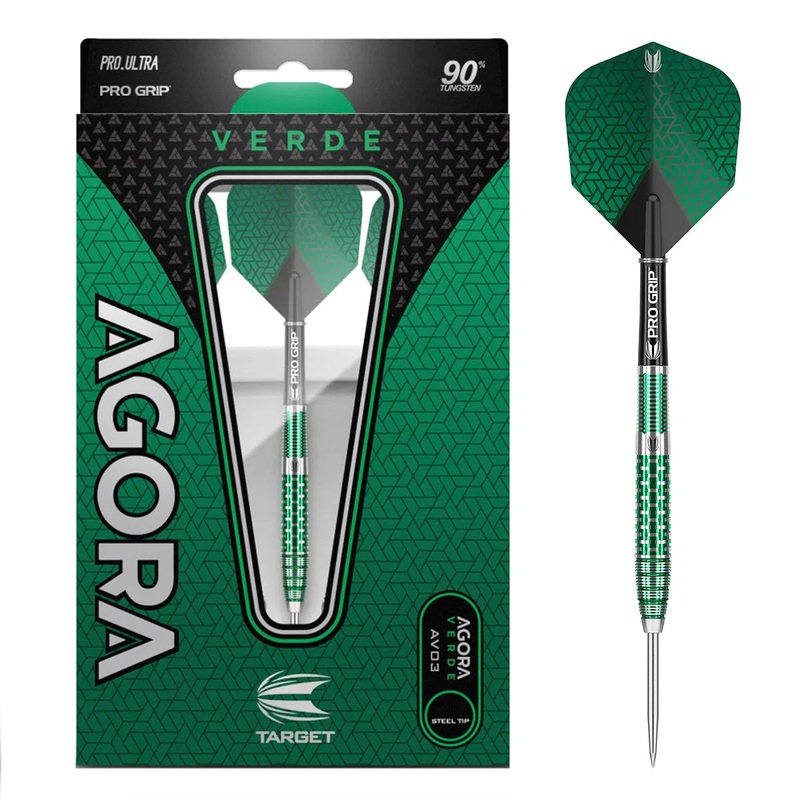 Target Darts Agora Verde AV03 90% Tungsten Steel Tip Darts 21 GRAM