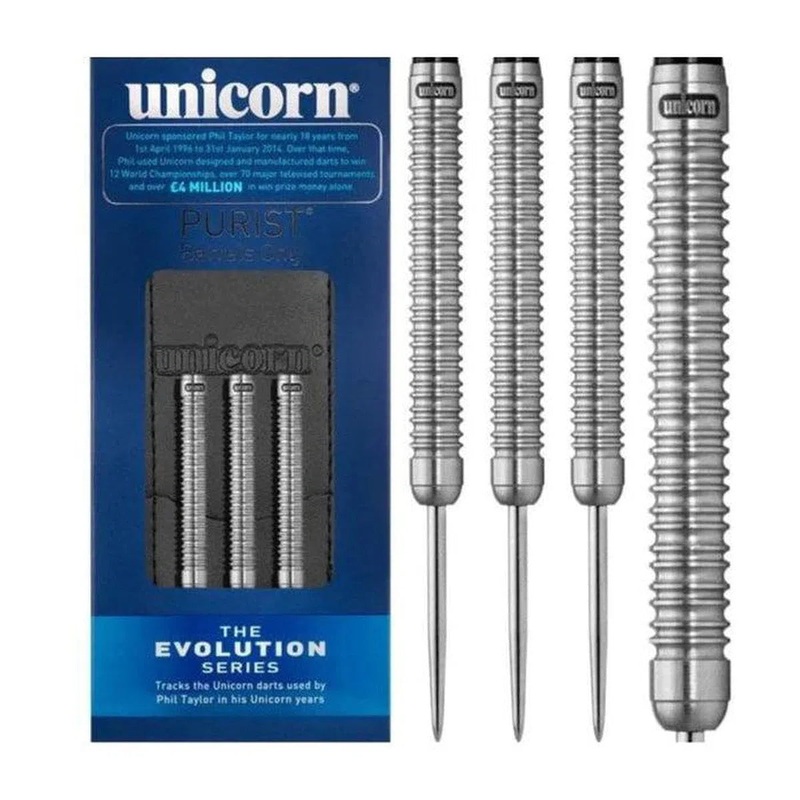 Unicorn Evolution Purist Phase 2 90% Tungsten Steel Tip Darts 24 GRAM