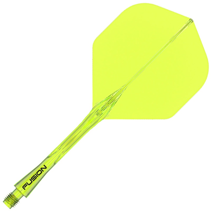 Winmau Fusion Integrated Flight & Shaft System –  No2 Medium Fluoro Yellow