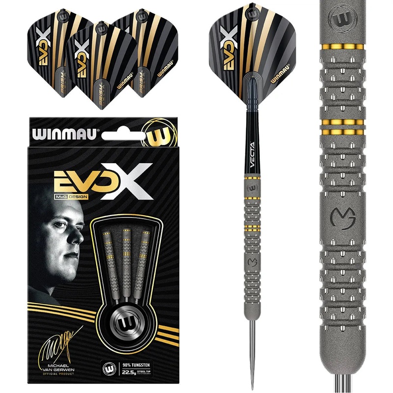 Winmau MVG Evo-X 90% Steel Tip Darts 21 GRAM