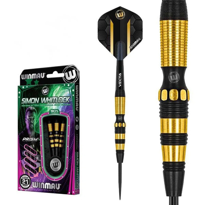 Winmau Simon Whitlock Dynamic Edge S.E. 90% Tungsten Steel Tip Darts 21 GRAM