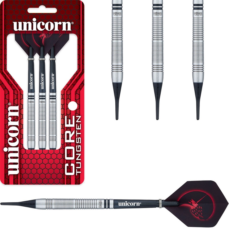 Core Tungsten Style 2  Soft Tip Darts by Unicorn 18 Gram