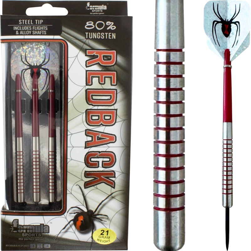 Formula Sports – Redback Darts – Steel Tip – 80% Tungsten – 21g