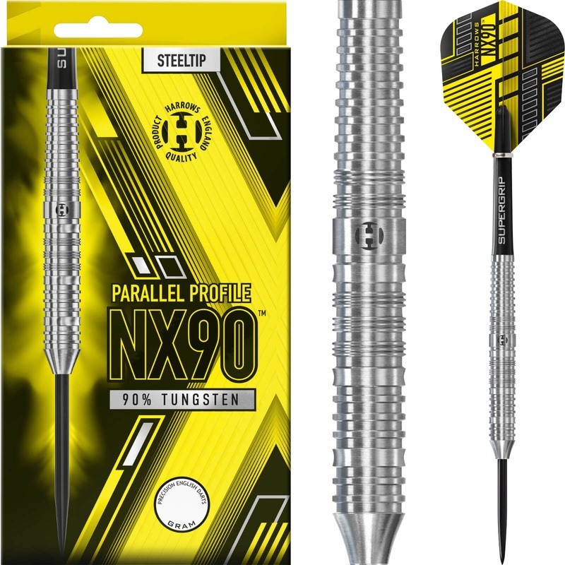 Harrows – NX90 Parallel Darts – Steel Tip – 90% Tungsten – 22g 23g 24g 26g 22 grams
