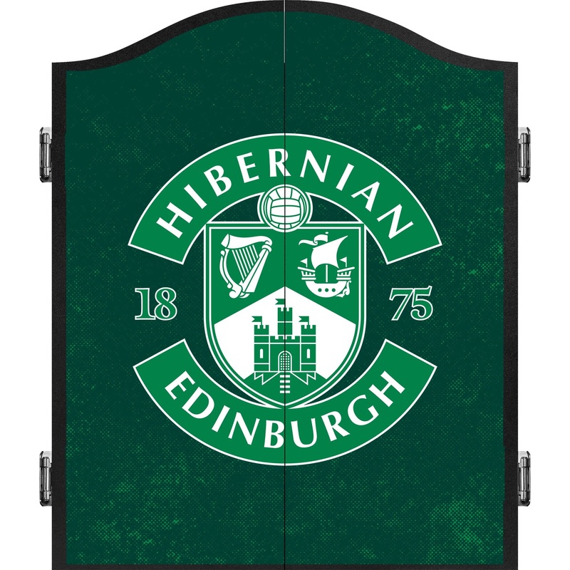 Hibernian FC – Official Licensed – Dartboard Cabinet – C3 – Dark Crest