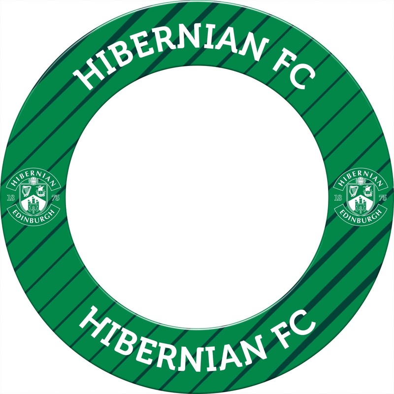 Hibernian FC – Official Licensed – Dartboard Surround – S1 – Stripe Crest