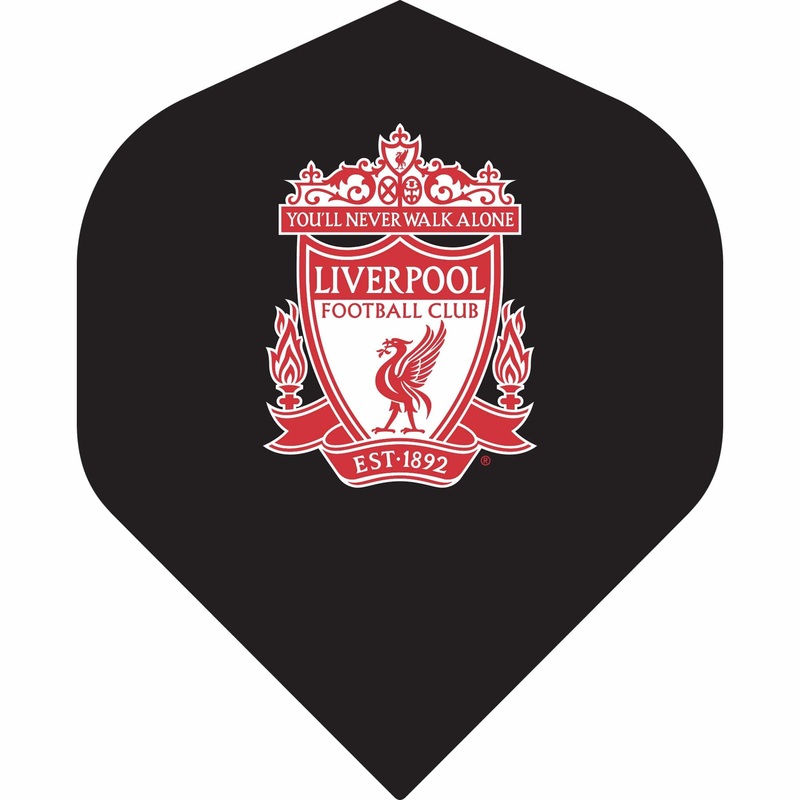 Liverpool FC Dart Flights – Official Licensed – No2 – Std – LFC – F4 – Black – Red Crest