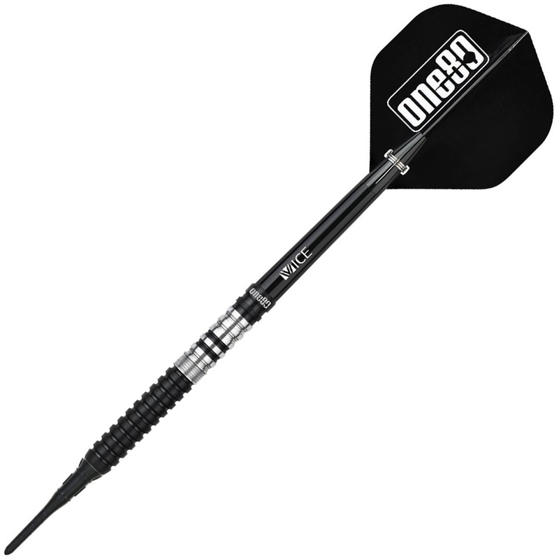 One80 Ryo Nakai II Soft Tip Darts Black – 20gm
