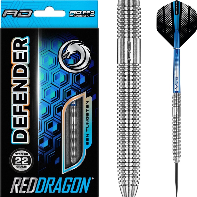Red Dragon – Defender Darts – Steel Tip – 85% Tungsten – 22g 24g 22 grams