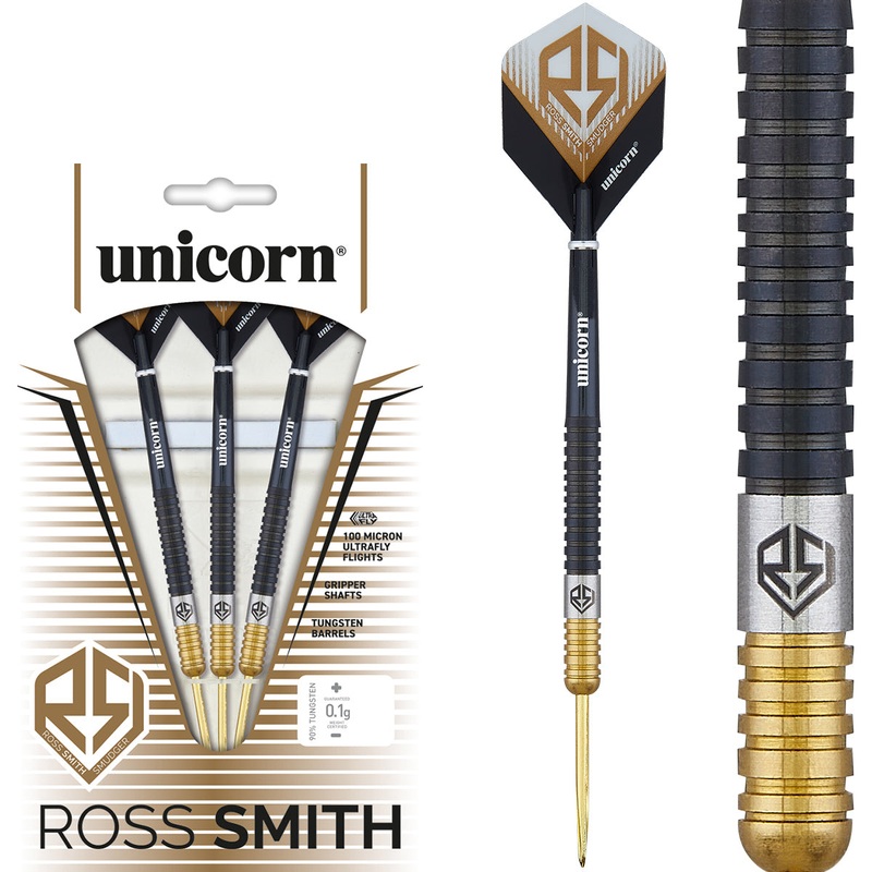 Ross Smith Two Tone 90% Tungsten Steel Tip Darts by Unicorn 20 Gram