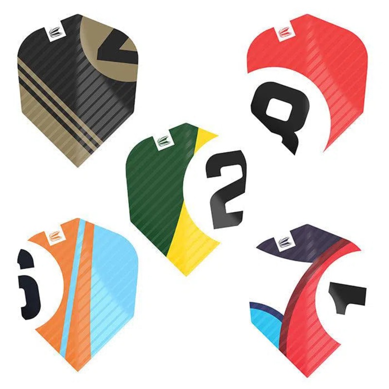 Target Darts Chicane Pro.Ultra No6 Flights x3 Sets Pack Red