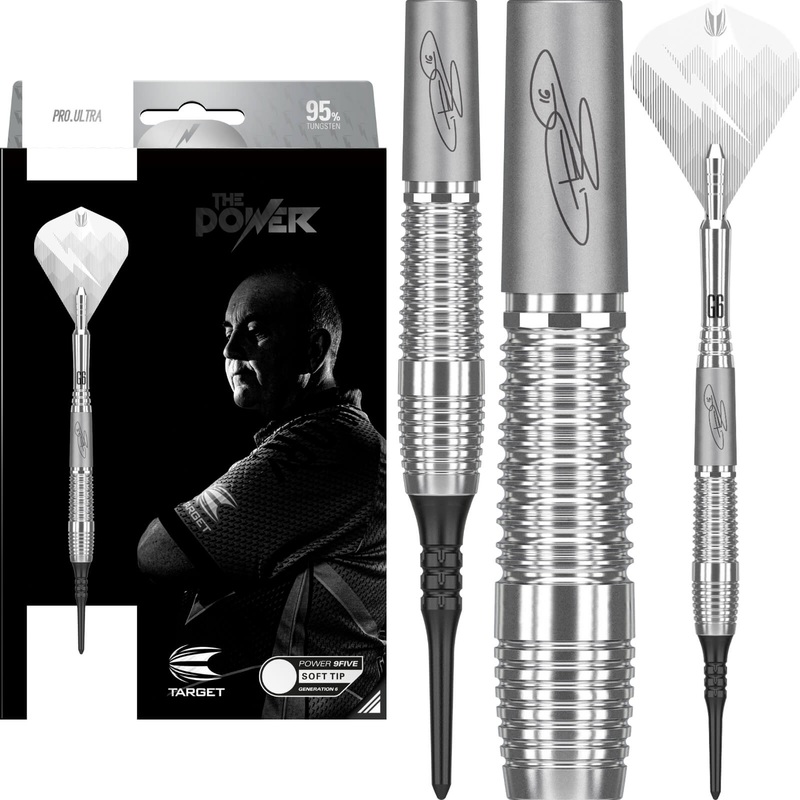Target – Phil Taylor Power 9FIVE Gen 6 Darts – Soft Tip – 95% Tungsten – 18g 20g 18 grams