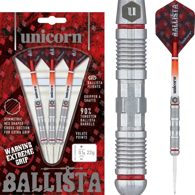 Unicorn – Ballista Style 2 Darts – Steel Tip – 90% Tungsten – 22g 24g 26g 22 grams