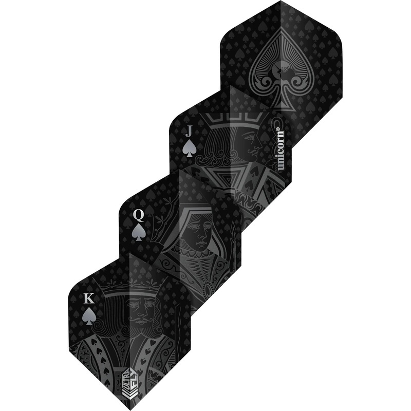 Unicorn Ultrafly Dart Flights – 100 – Plus Std – Royal Flush – Spades