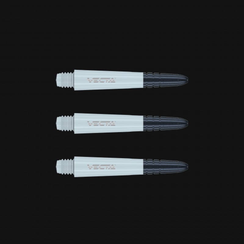 Winmau Vecta Short White Polycarbonate Short (34mm in length excluding thread) White