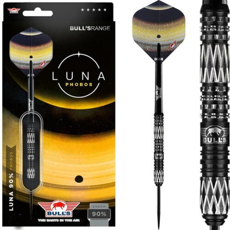 Bull’s NL Luna Phobos 90% Tungsten 23 gram Steel Tip Dart Set