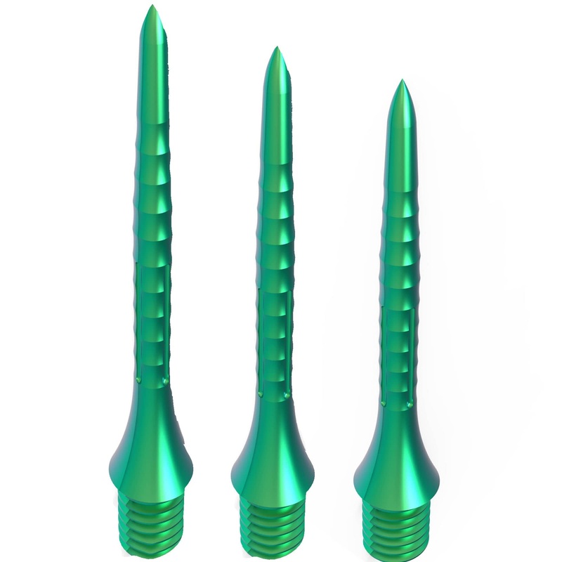 *Caliburn Bamboo Conversion Points – Screw In – Soft Tip to Steel Tip – Dark Green 28mm